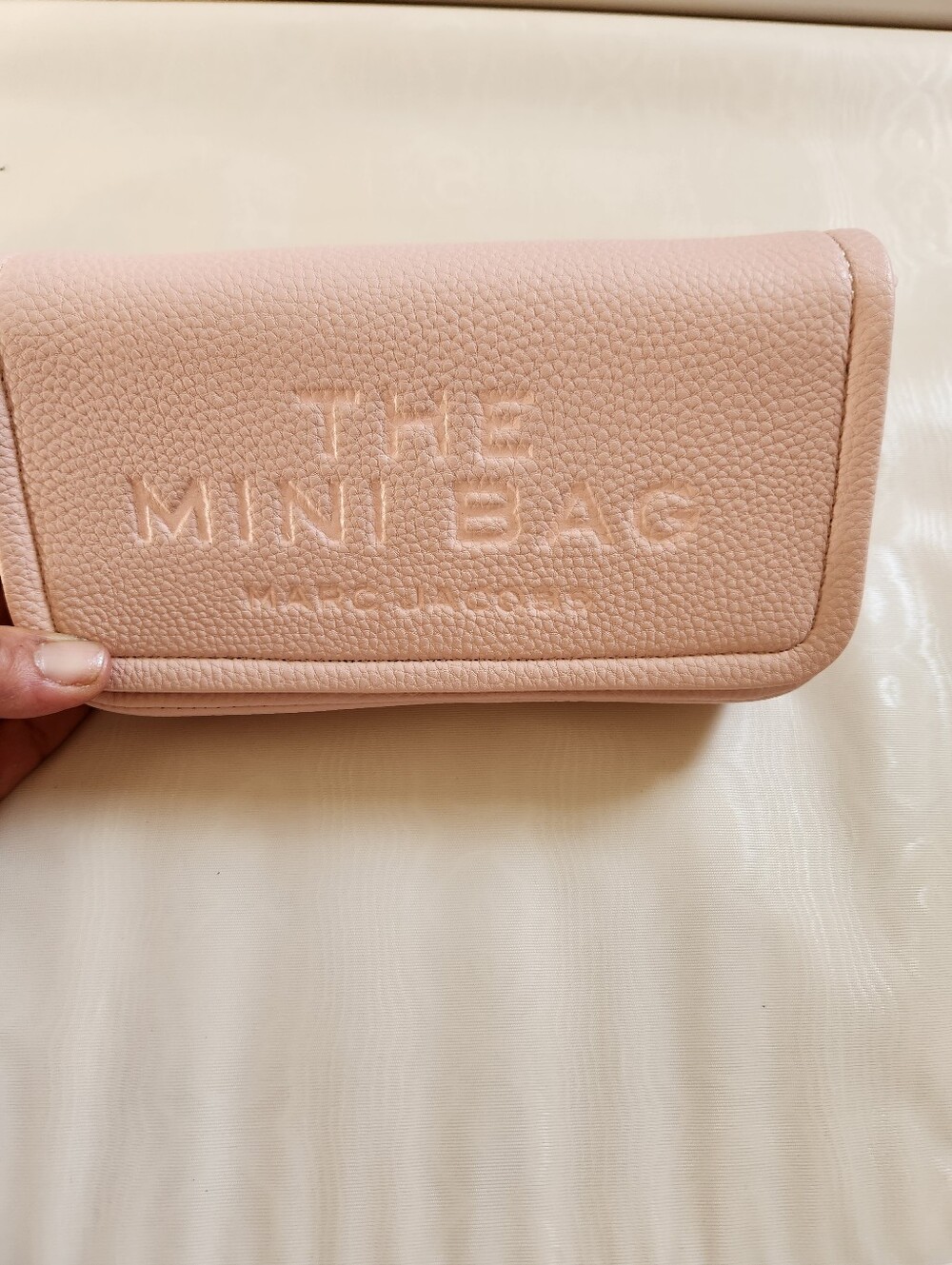 Marc Jacobs Blush Pink Pebbled Leather Mini Crossbody